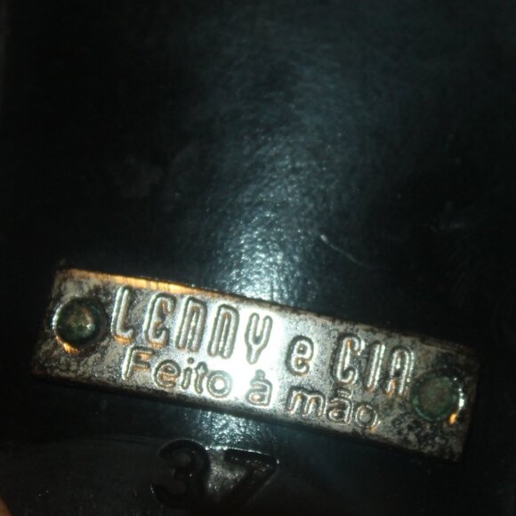 $299 Lenny e Cia Black Pearl Embellished Strappy Stiletto Heels Sandals 37 6.5 - Picture 4 of 8